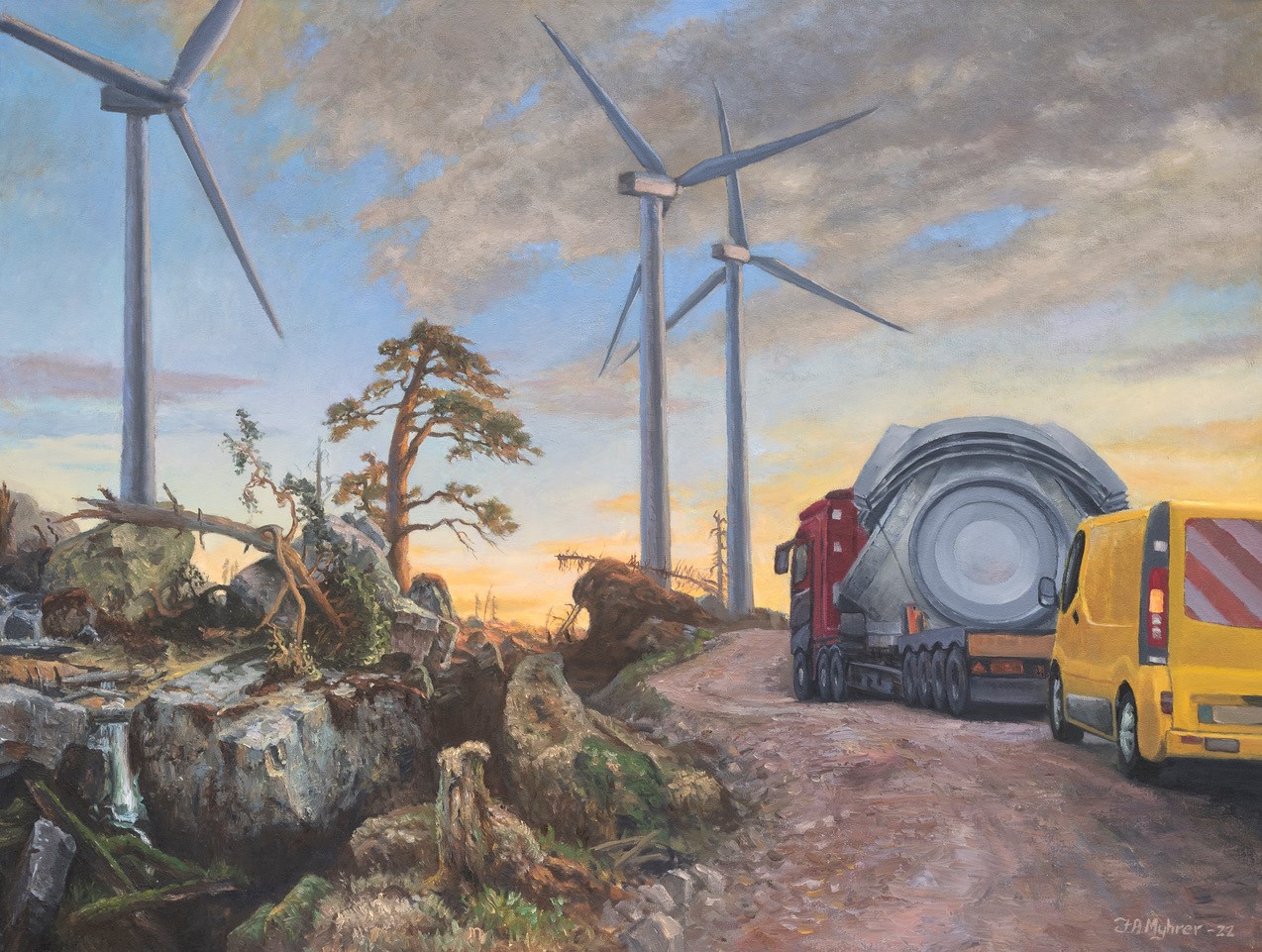 Maleri av årets eplefest kunstner
