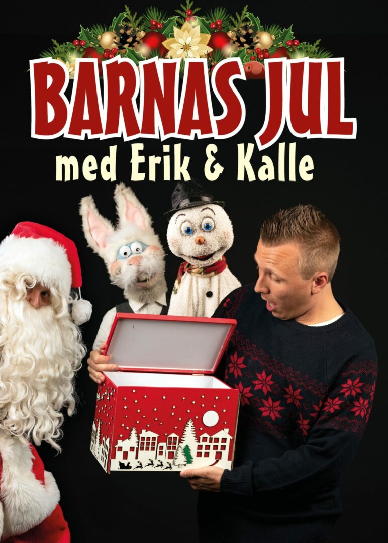 erik og kalle barneforestilling jul. Plakat