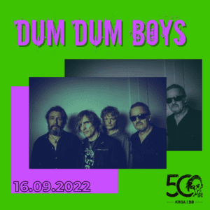 Plakat for DumDum Boys på kroa i Bø