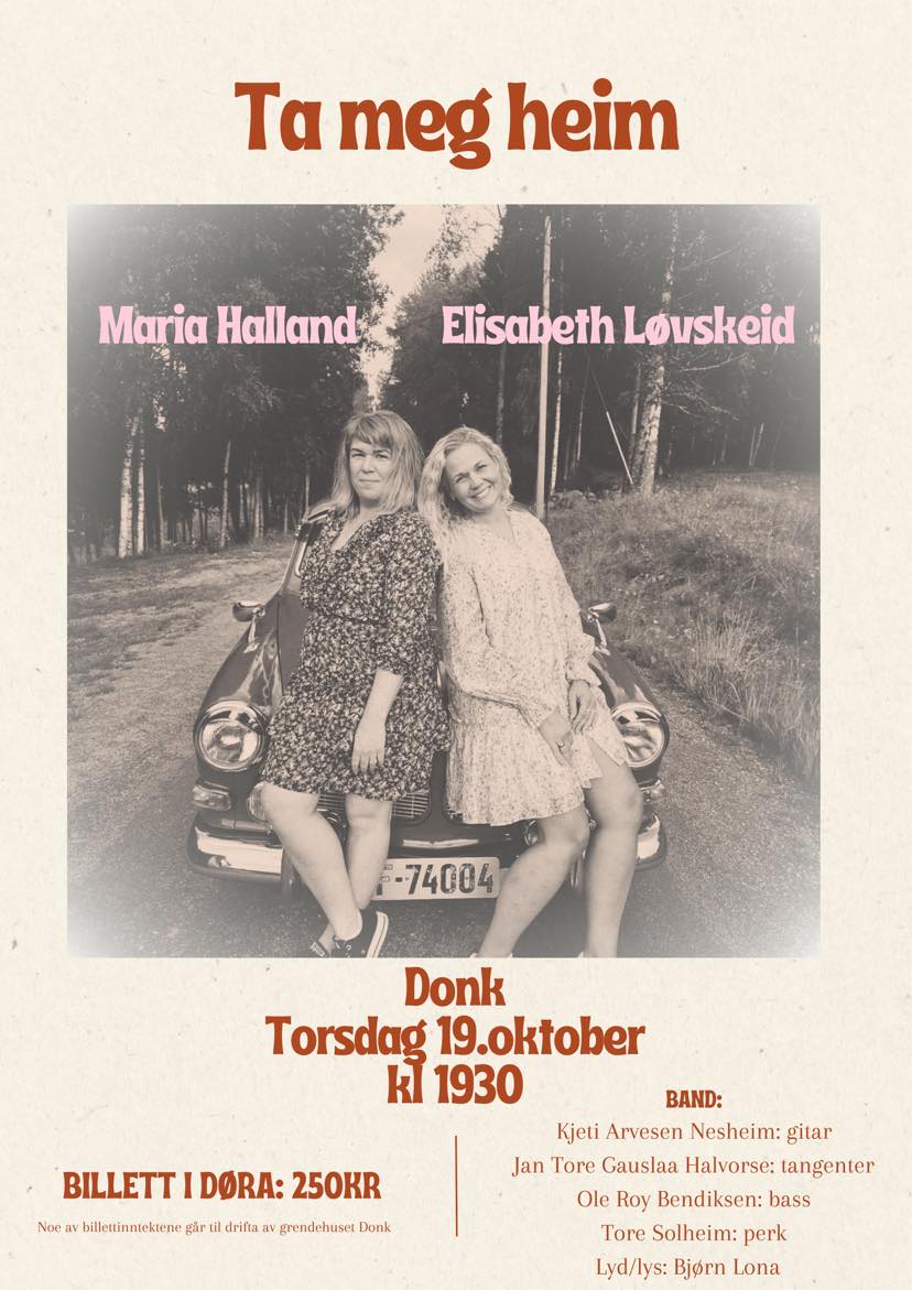 konsert Donk- Svenseid grendehus poster