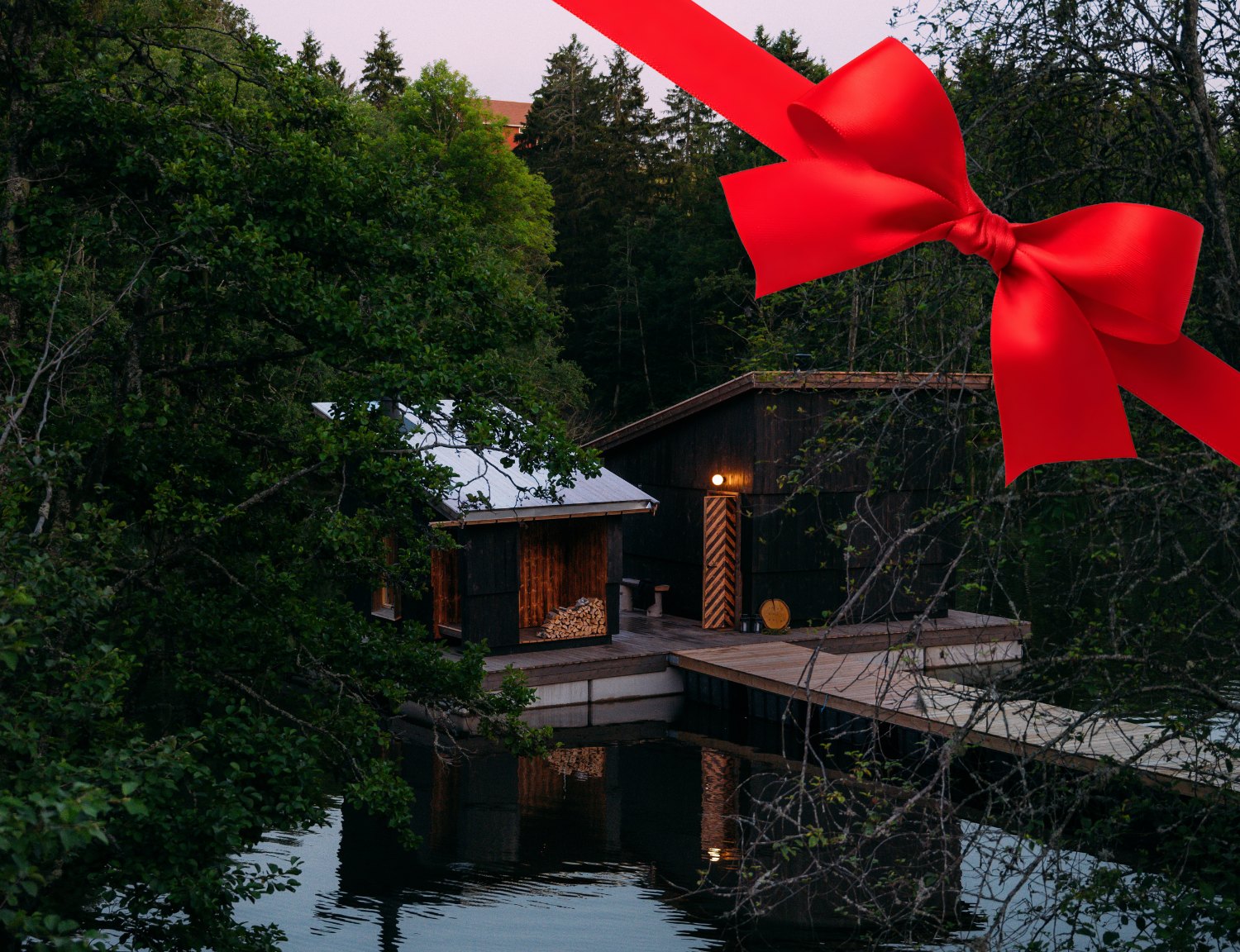 Koselig badstue langs Telemarkskanalen