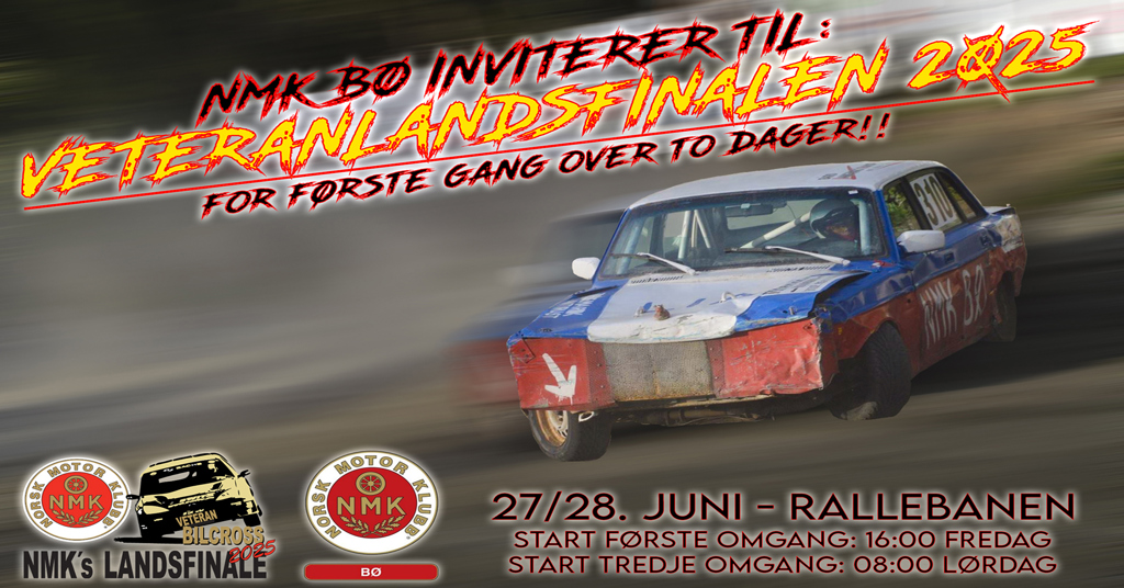 Veterann landsfinale. Banner