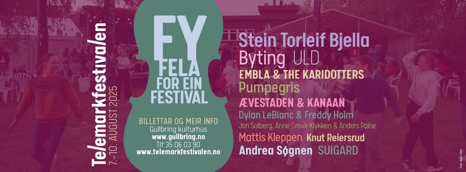Telemarksfestivalen 2025 plakat