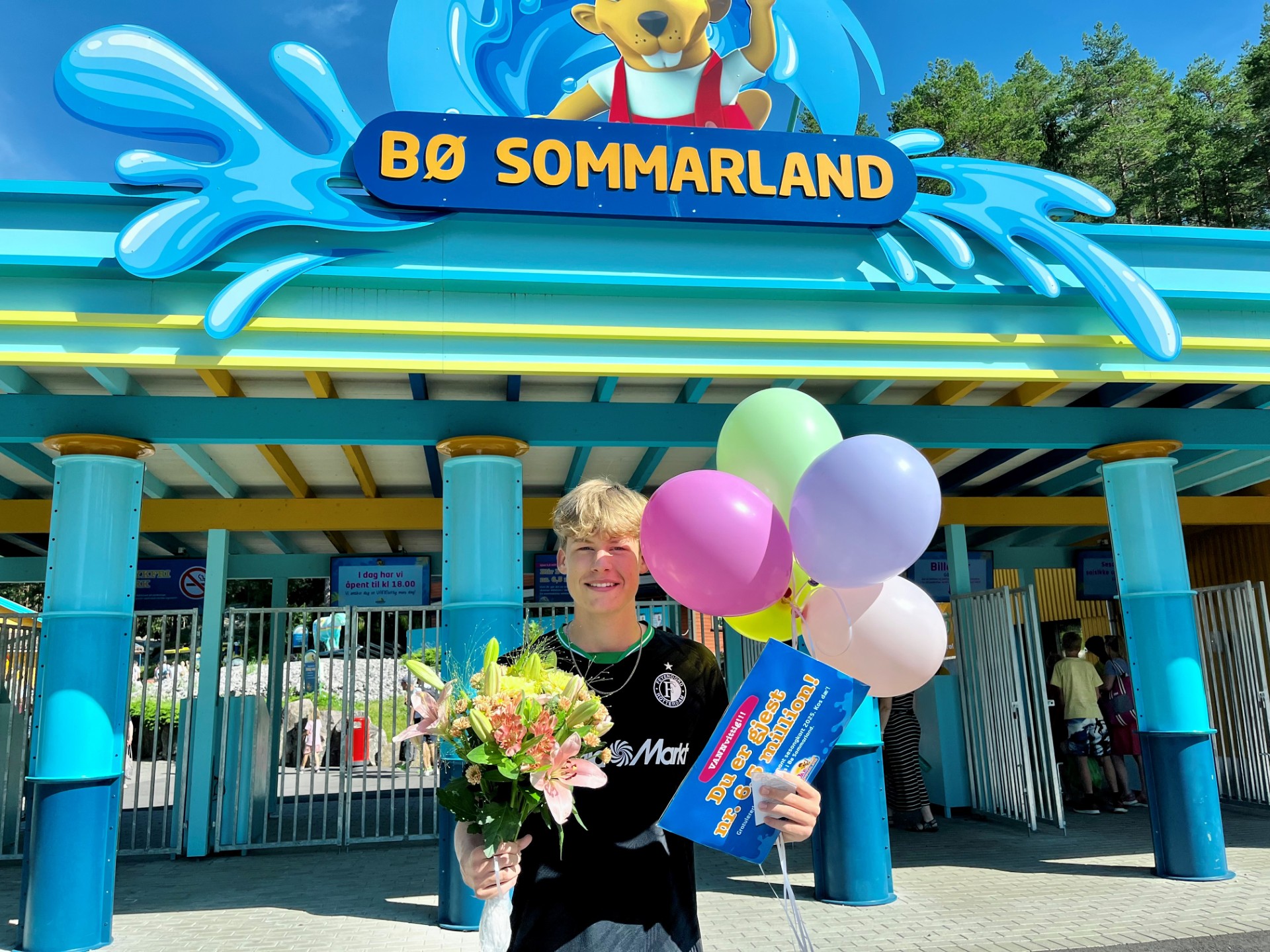 Featured image for “Gjest nummer 6,5 million har ankommet Bø Sommarland!”